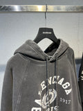 Hoodie Washed Black & Old Logo