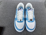 Sneakers White & Light Blue