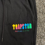 Full Tracksuit Black & Rainbow Embroidered Logo