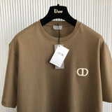 T-Shirt Mini Embroidered Logo Brown