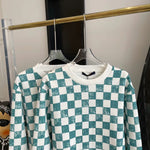 Sweater Squares Green & White