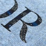 Sweater Light Blue Embroidered Logo