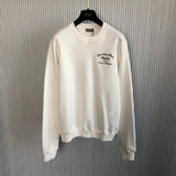 Crewneck White Atelier Embroidered Logo