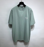 T-Shirt Mini Logo Ricamato Verde