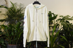 Felpa con cappuccio Fisherman Zip-Up in bianco e nero