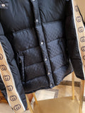 Down Jacket Monogram & Stripes Logo