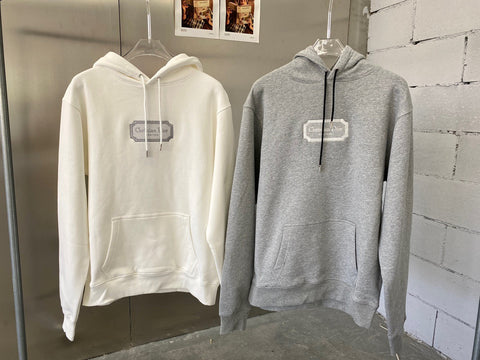 Hoodie Centred Embroidered Logo 2 Colors