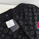 Shorts Monogram Black & Red Logo