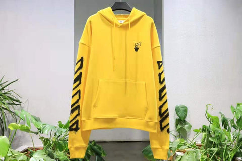 Hoodie Spray Paint Yellow 2021