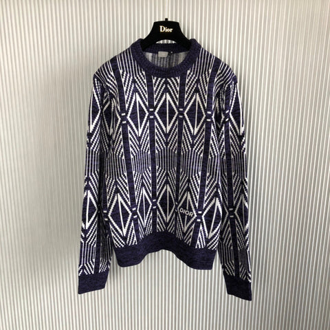 Sweater Purple & White