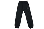 Joggers Nero Logo Ricamato