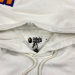 Hoodie White & Black Side Logo