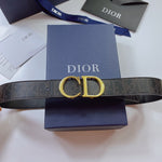 Belt Black Monogram & Gold Buckle