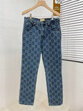 Jeans blu e monogramma 2023