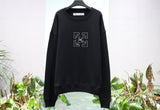 Crewneck Black Embroidered Logo