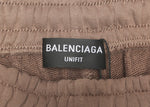 Joggers marroni e mini logo ricamato