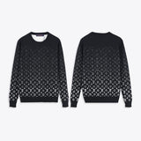 Crewneck Black & White Faded Monogram