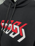 Hoodie Black & Abstract Logo