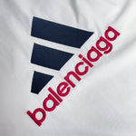 T-Shirt Bianca Collab Logo Ricamato