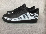 AF1 Skeleton Black