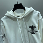 Hoodie Embroidered Logo Black & White