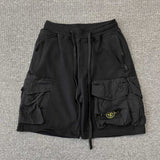 Cargo Shorts Black & Green