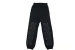 Joggers Nero Logo Ricamato