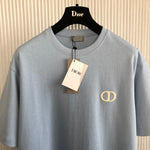 T-Shirt Mini Embroidered Logo Light Blue