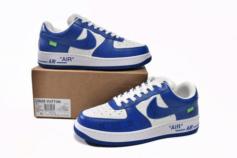 Sneakers Collab blu e bianco