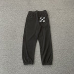 Pantaloni da jogging Logo nero e grigio