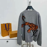 Sweater Grey & Tiger Logo