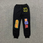 Pantaloni da jogging neri con logo anteriore e posteriore