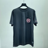 T-Shirt Doppio Logo Rosa