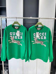 Crewneck Green & Tiger Logo