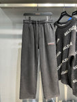 Joggers Nero Lavato &amp; Mini Logo Ricamato