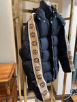 Down Jacket Monogram & Stripes Logo