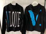 Hoodie Light Blue Logo