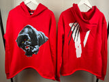 Hoodie Panther Red & Black