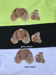 T-Shirt Stampa Leopardo Orso 3 Colori