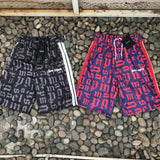 Shorts Monogram blu e nero 2021