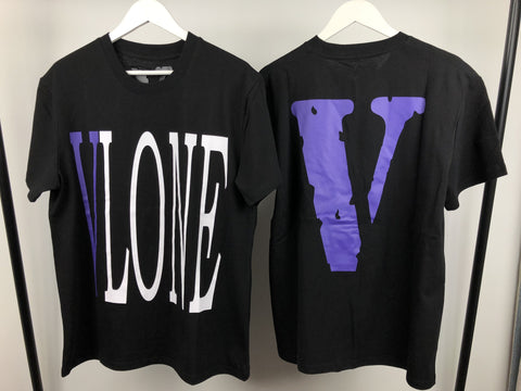 T-Shirt Purple Logo Black and White