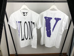 T-Shirt Viola Logo Nera e Bianca