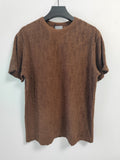 T-Shirt Monogram Brown Towel Style