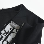 Zip-Up Crewneck Black & Monogram