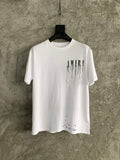 T-shirt stile vernice in bianco e nero