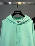 Hoodie Light Green & Embroidered Logos