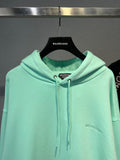 Hoodie Light Green & Embroidered Logos