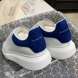 Oversize Sneakers Dark Blue Velvet