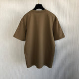 T-Shirt Mini Embroidered Logo Brown