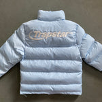 Down Jacket Ice Blue & White Front & Back Logo